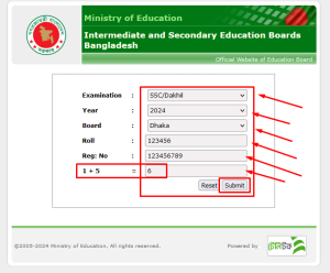 এসএসসি রেজাল্ট ২০২৪