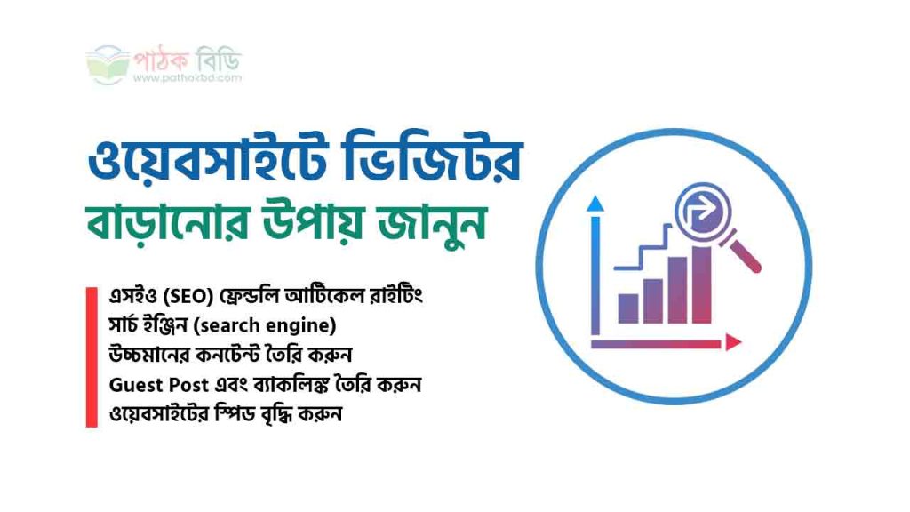 ওয়েবসাইটে ভিজিটর বাড়ানোর উপায়