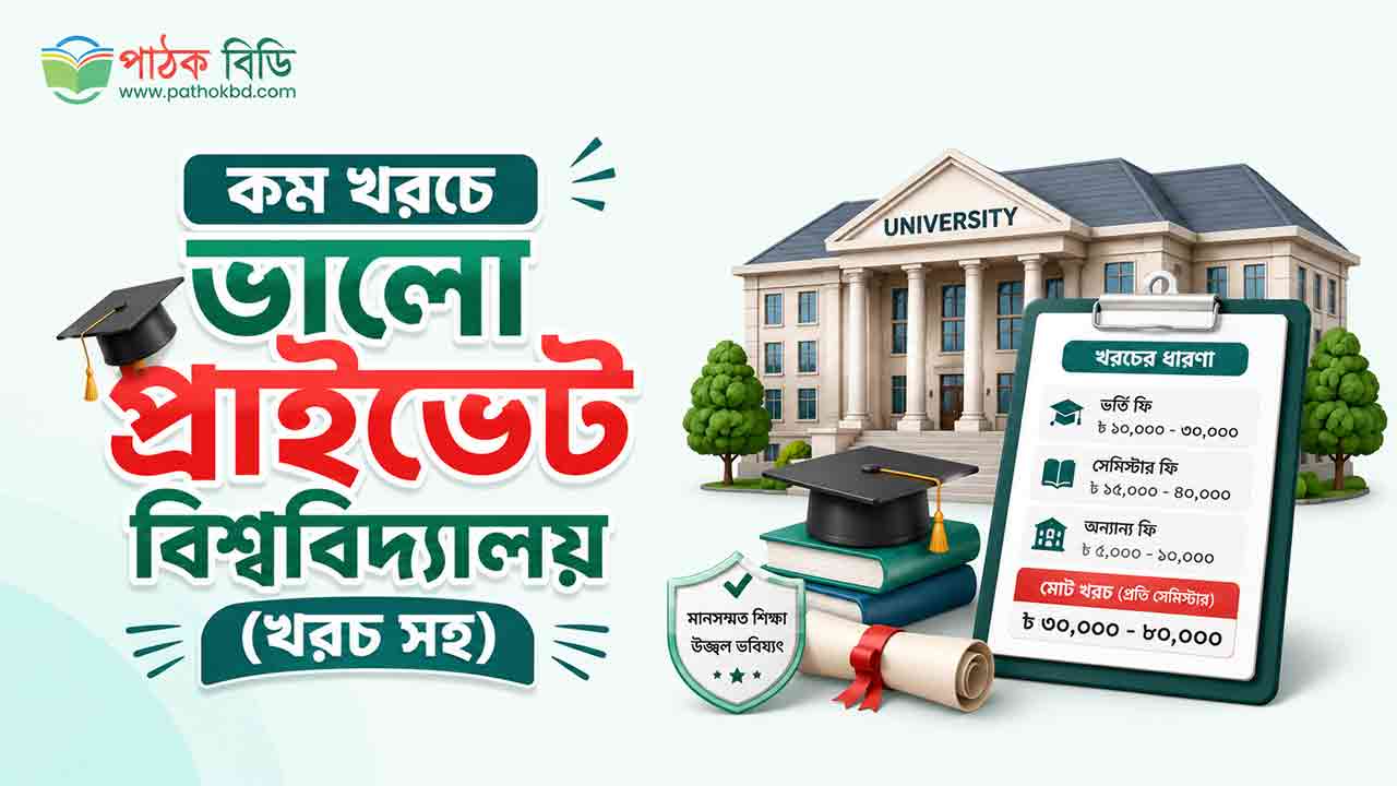 কম খরচে ভালো প্রাইভেট