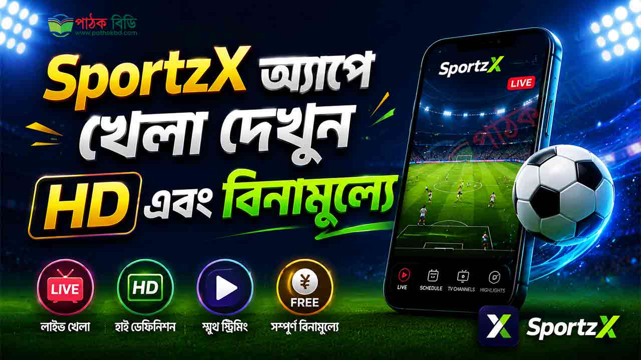 SportzX অ্যাপে খেলা দেখুন