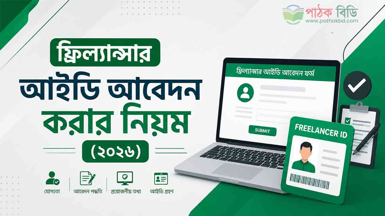 ফ্রিল্যান্সার আইডি আবেদন করার নিয়ম (২০২৬)